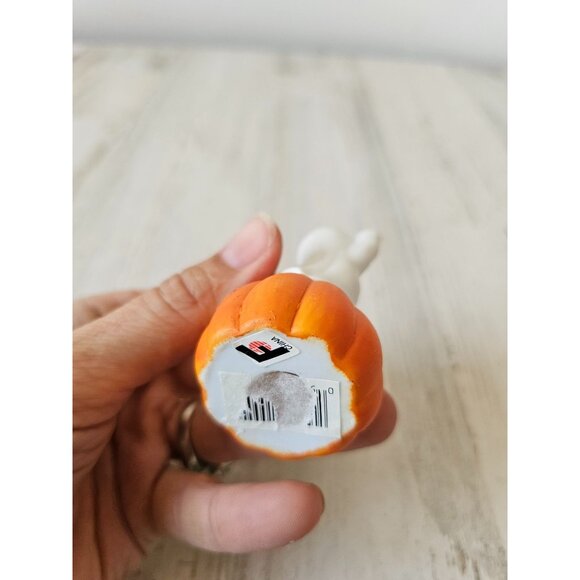 Vintage ceramic ghost pumpkin village Halloween fall decor miniature - Picture 7 of 8